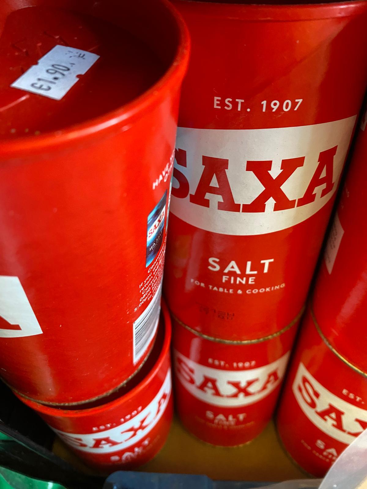Saxa Table Salt Drum 750g