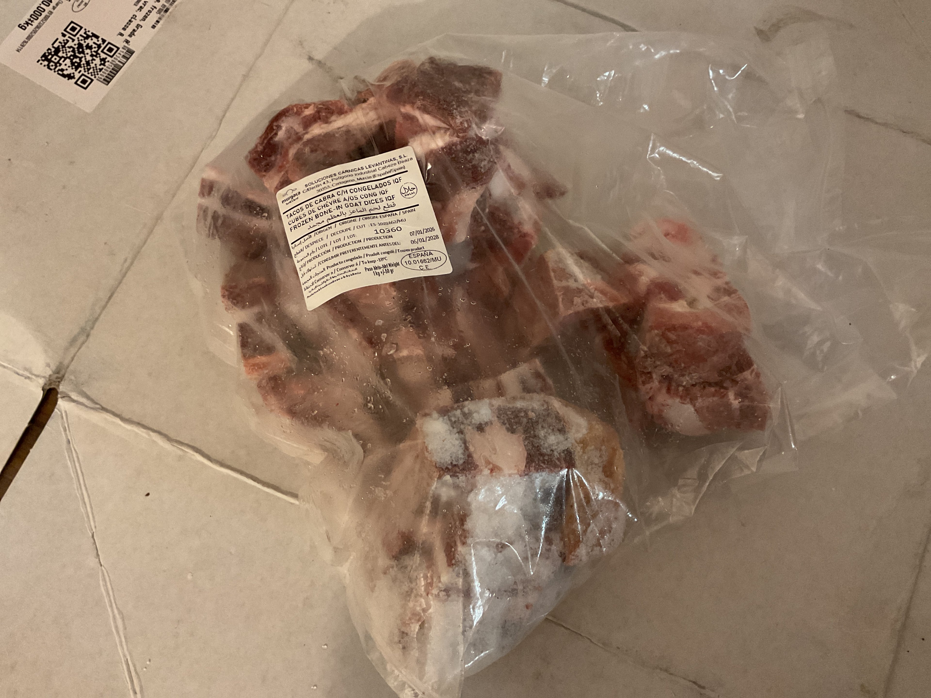 Goat Meat without skin on 1KG