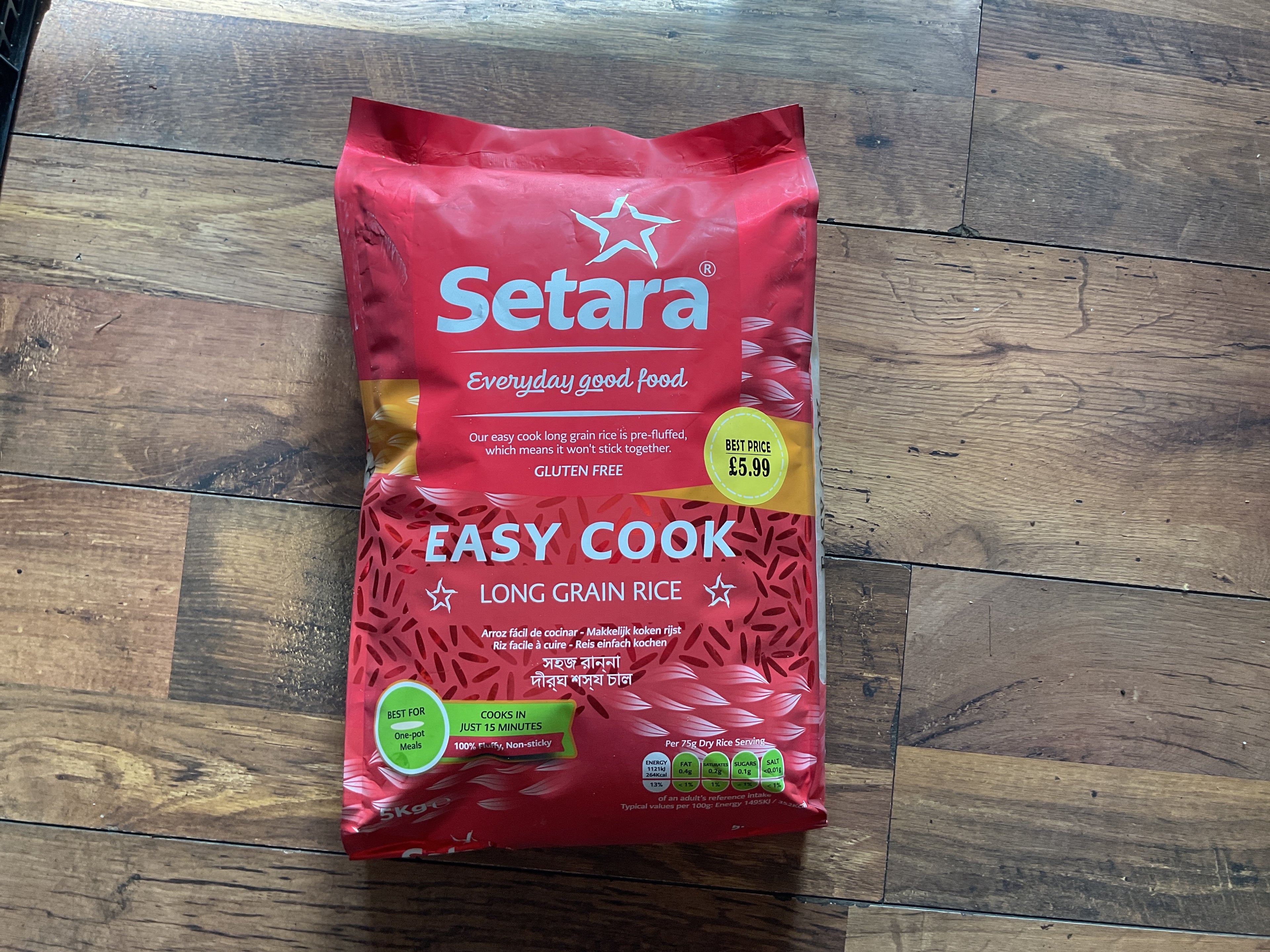 Setera Easy cook rice 5kg