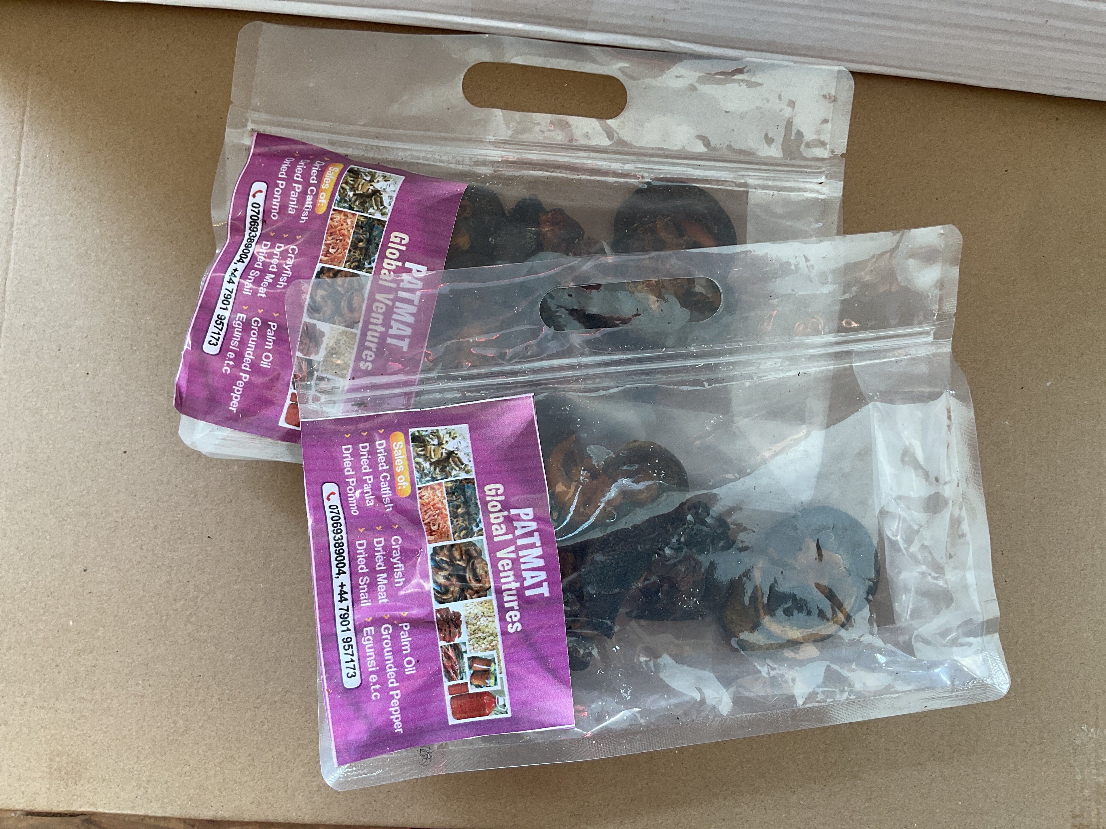 Big dried snails