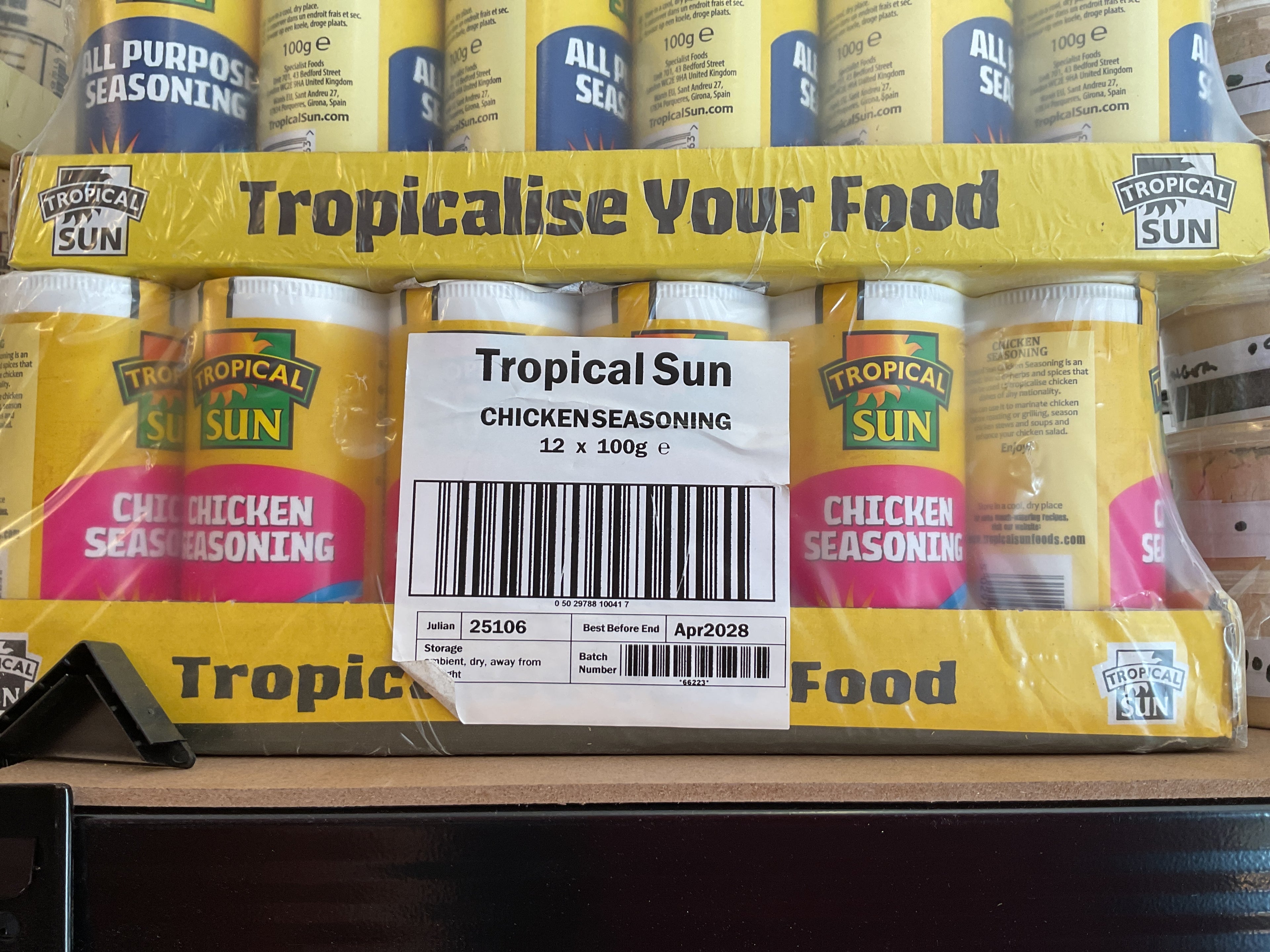Tropical sun chicken seasoning 12 pieces